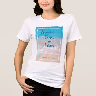 Curlew Waves Bella+Canvas Women's T-Shirt Tri-Blend Shirt