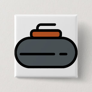 curling 15 cm square badge