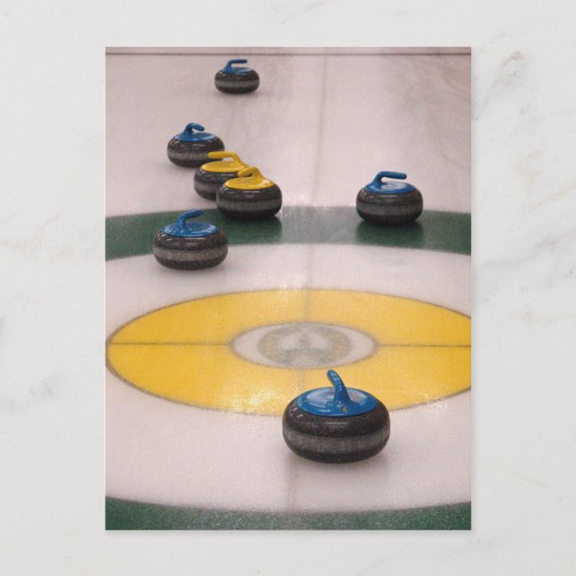 Curling action postcard (Front)