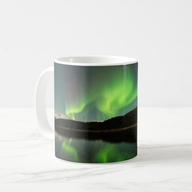 Curling Aurora Coffee Mug (Front Left)