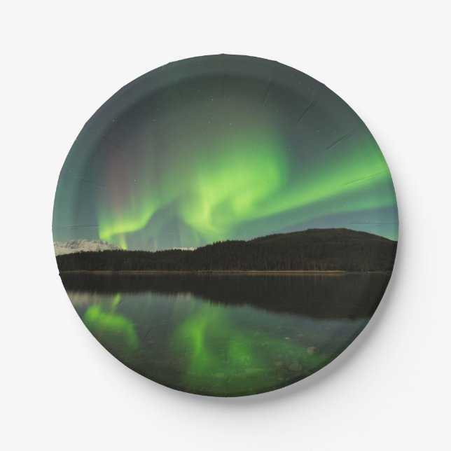 Curling Aurora Paper Plate (Front)