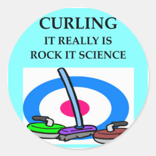CURLING CLASSIC ROUND STICKER