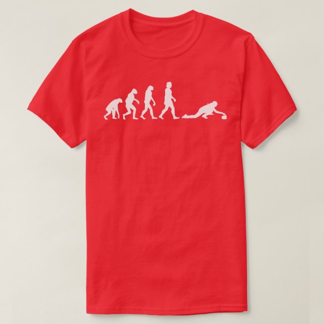 Curling Curling Evolution T-Shirt (Design Front)