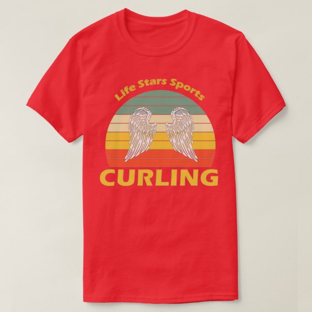 Curling Curling Sport T-Shirt (Design Front)