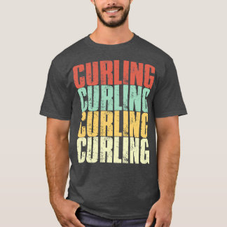 Curling curling Vinatge T-Shirt