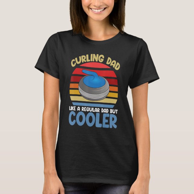 Curling Dad Gaming  Women World's Greatest Curling T-Shirt (Front)
