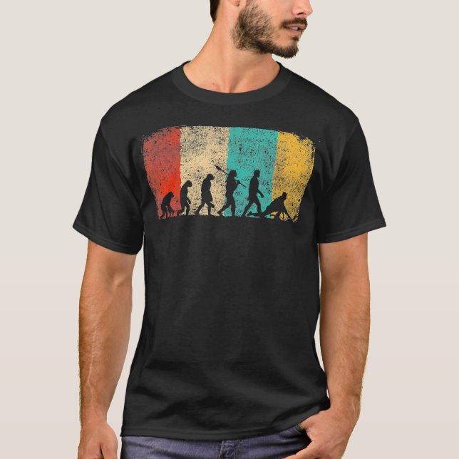 Curling Evolution Pride Curler Player Vintage T-Shirt (Front)