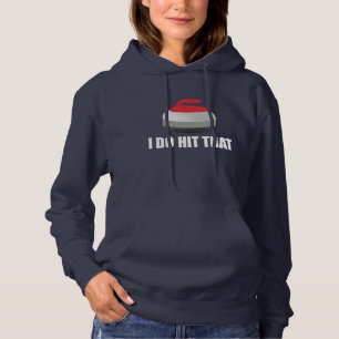 Curling funny hoodie