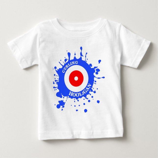 Curling Hooligan Baby T-Shirt (Front)