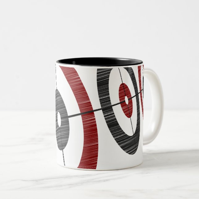 Curling Houses Coffee Mug (Front Right)