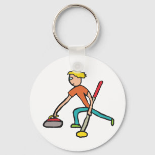 Curling Key Ring