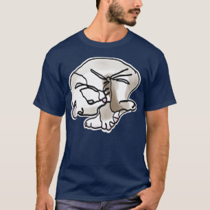 Curling Kitten in OneTouch Brush T-Shirt