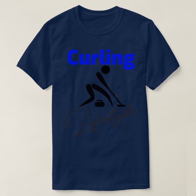 Curling Lifestyle Curler image T-Shirt (Design Front)