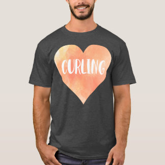 Curling love heart T-Shirt