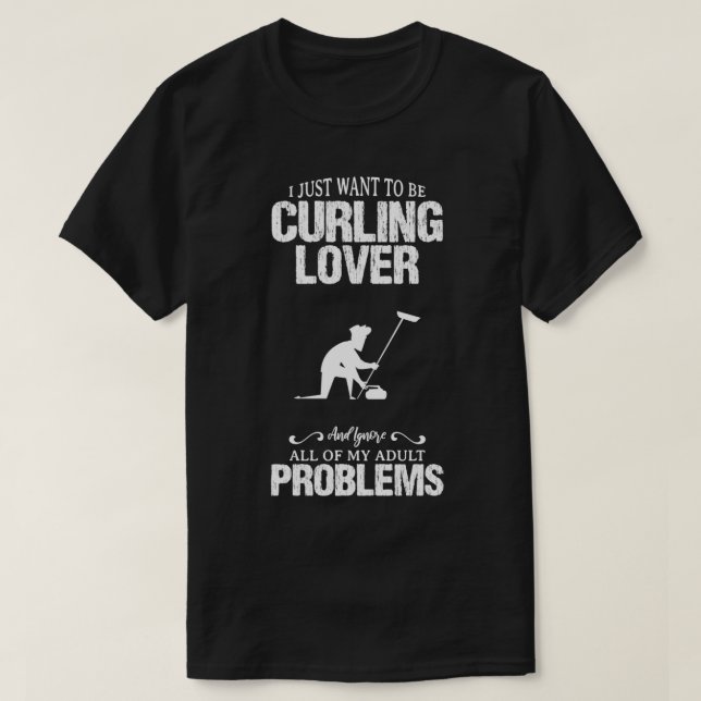 Curling Lover My Funny Design For Gift T-Shirt (Design Front)
