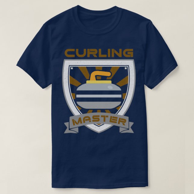 Curling Master Curling curling game T-Shirt (Design Front)