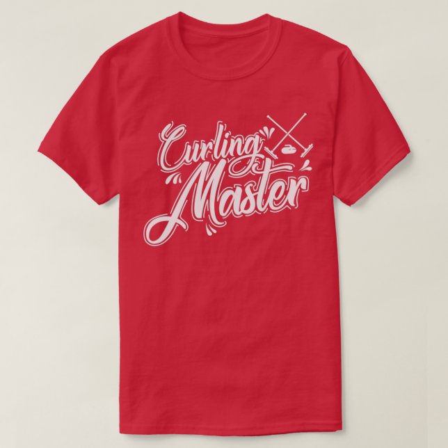 Curling Master Wintersport Stone Gripper T-Shirt (Design Front)