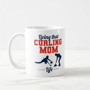 Curling Mum Winter Ice Sport Curler Mothers day Coffee Mug