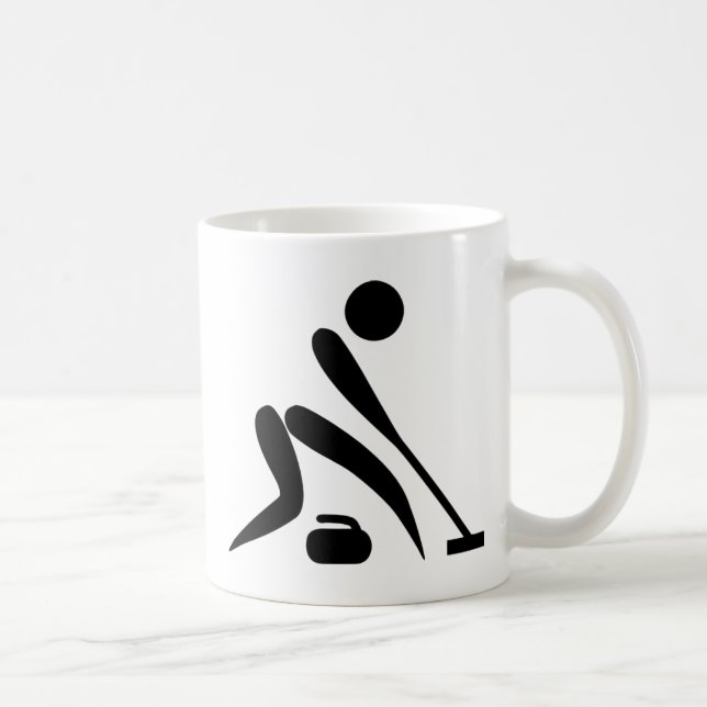 Curling Pictogram Coffee Mug (Right)