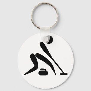 Curling Pictogram Key Ring