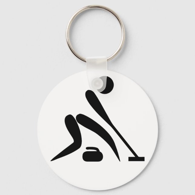 Curling Pictogram Key Ring (Front)