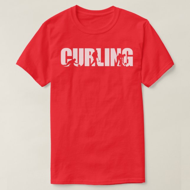 Curling Player Chess On Ice 3 T-Shirt (Design Front)