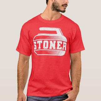Curling player fan stoner winter sports curler T-Shirt