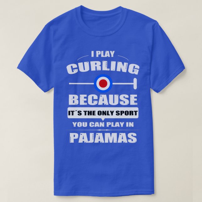 Curling Player Winter Sports Curling Stone Curler T-Shirt (Design Front)