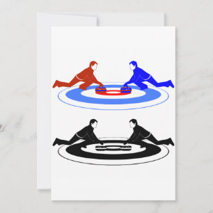 Curling Players Invitations