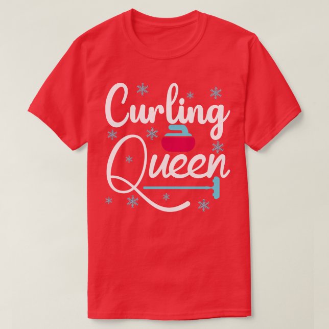 curling queen T-Shirt (Design Front)