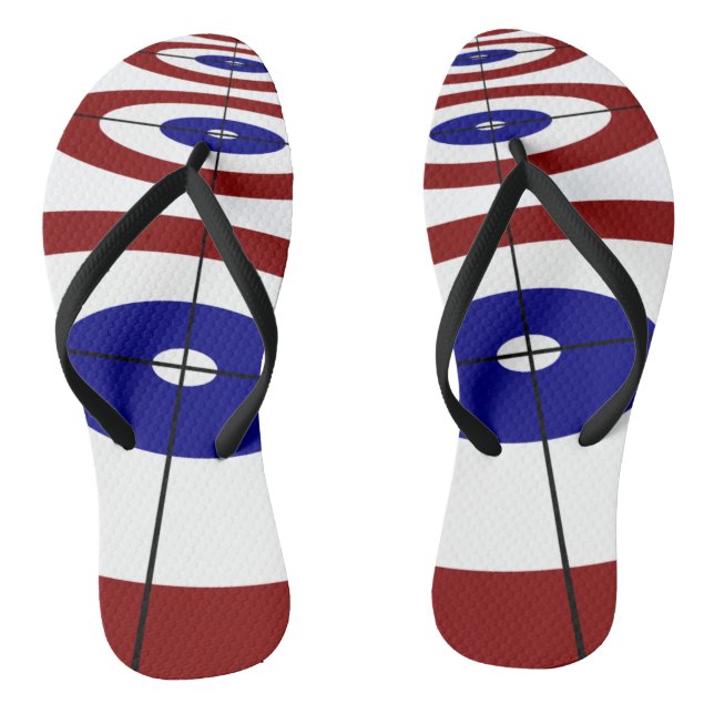 Curling Rings Flip Flops (Footbed)