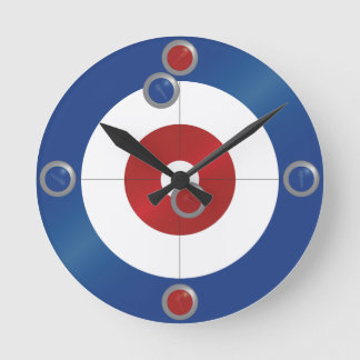 Curling rings wall clock