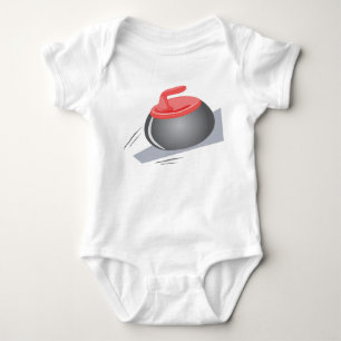 Curling Rock Baby Bodysuit