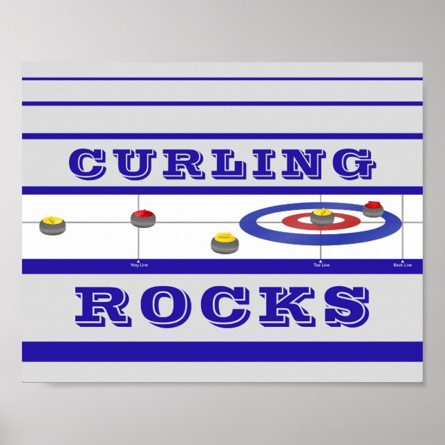 Curling Rocks Poster (Front)