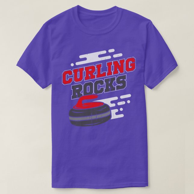 Curling Rocks Sport Curler Gift  T-Shirt (Design Front)