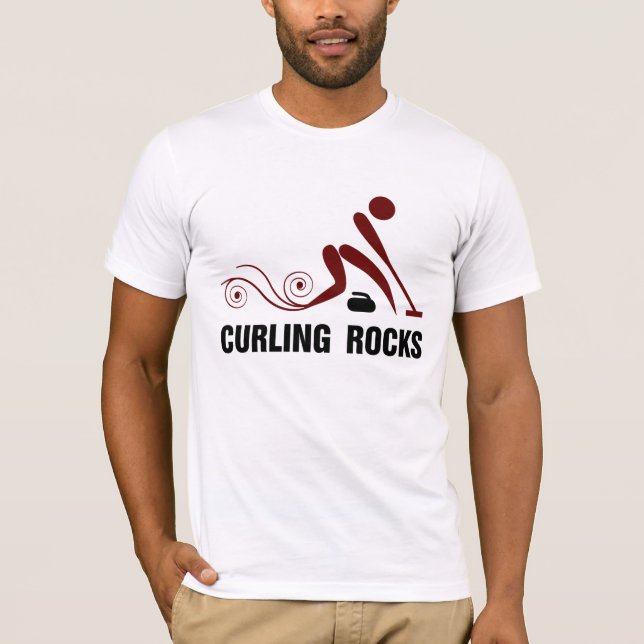 Curling Rocks T-Shirt (Front)