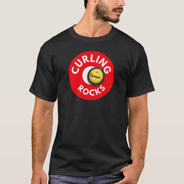 Curling Rocks T-Shirt (Front)