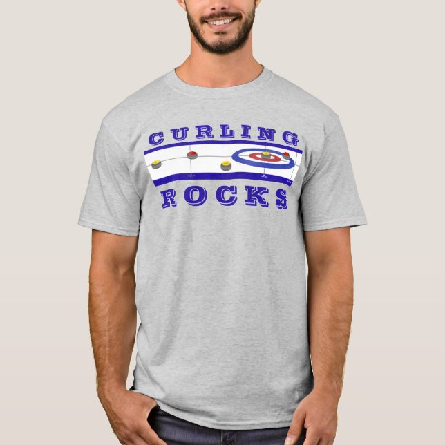 Curling Rocks T-Shirt (Front)