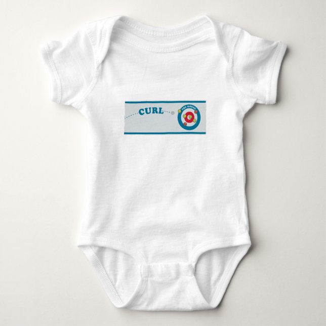 Curling sheet Curling stones Baby Bodysuit (Front)