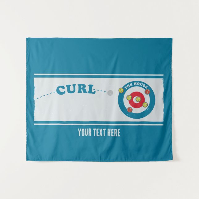 Curling sheet Curling stones Tapestry (Front (Horizontal))