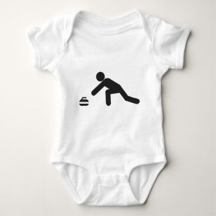 Curling slide baby bodysuit