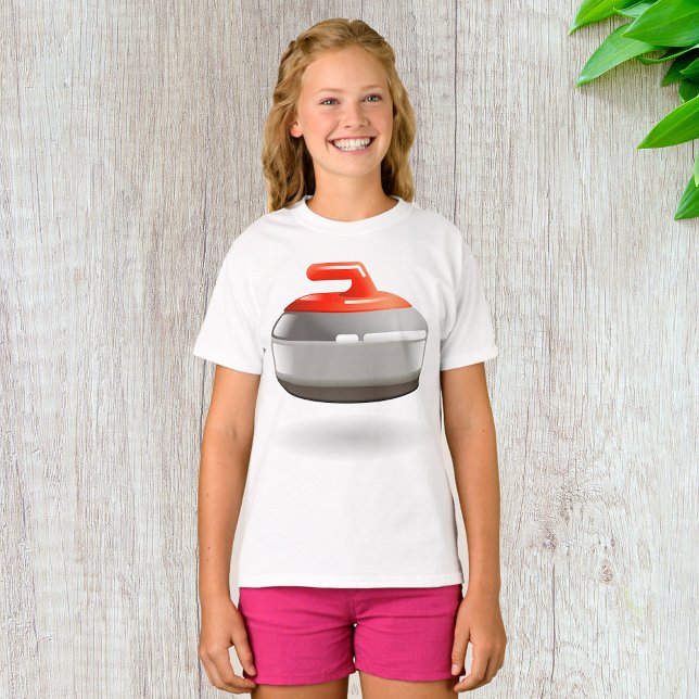 Curling Stone Girls T-Shirt (Creator Uploaded)