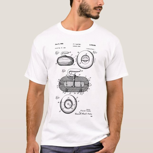 Curling Stone Patent T-Shirt (Front)