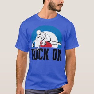 Curling stone rock on T-Shirt