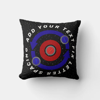 Curling Stone rolling like the Earth's orbit Cushion