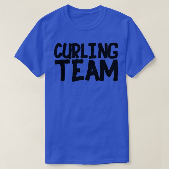 Curling Team T-Shirt (Design Front)