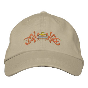 Curling Tribal Embroidered Hat