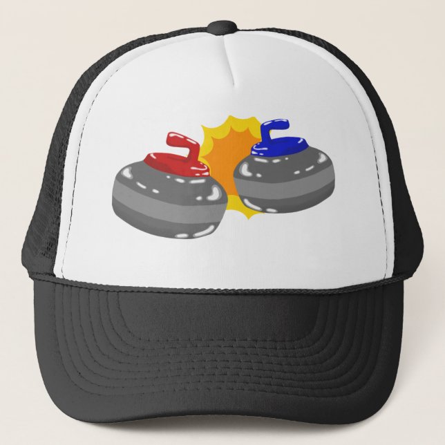 Curling Trucker Hat (Front)