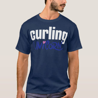 Curling Unicorn Winter Sports 2 T-Shirt