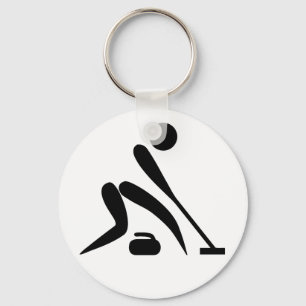Curling - Universal Olympic World Symbol Key Ring